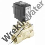 6281 Burkert, 2/2 Solenoid Valve, Normally Open, 24v and 230v,   Ports, 1/2in, 3/4in and 1in options